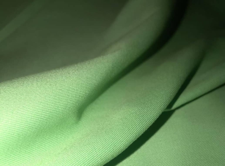 green polycoton fabric